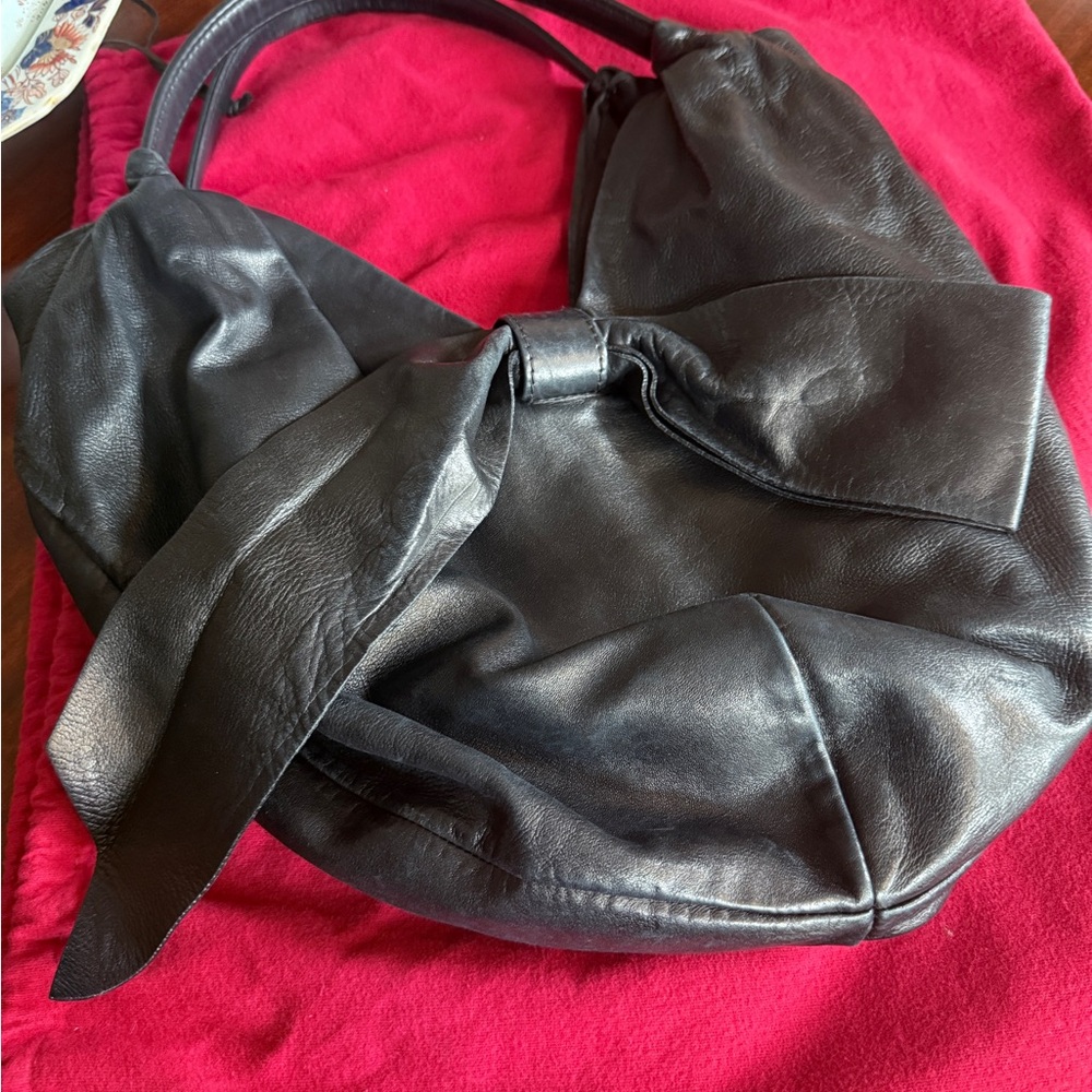 Valentino
Black Nappa Leather 360 Bow Hobo Bag